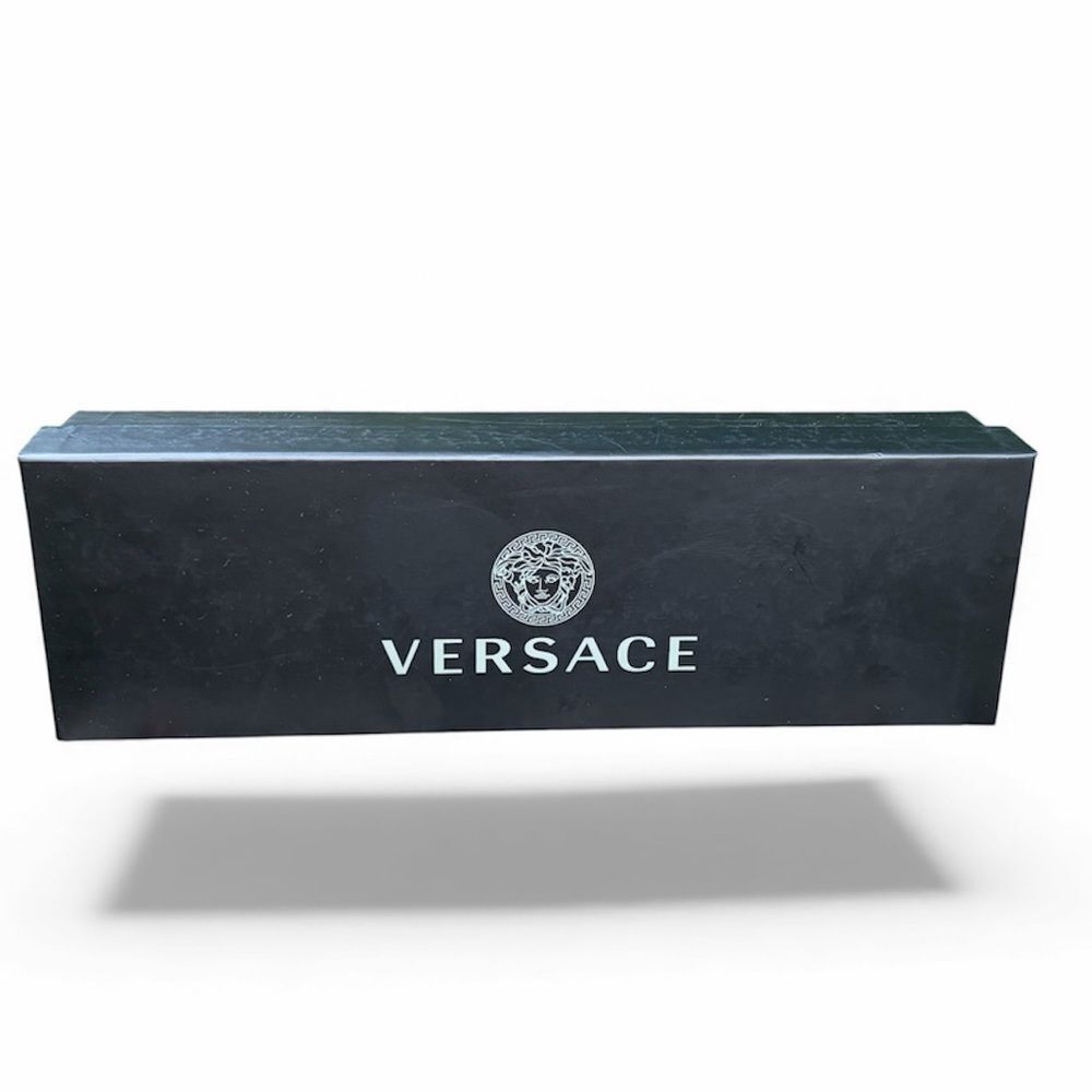 Versace Medusa Logo Black Rectangle Storage/Gift Box. 12" x 3.75" Designer - Picture 2 of 6
